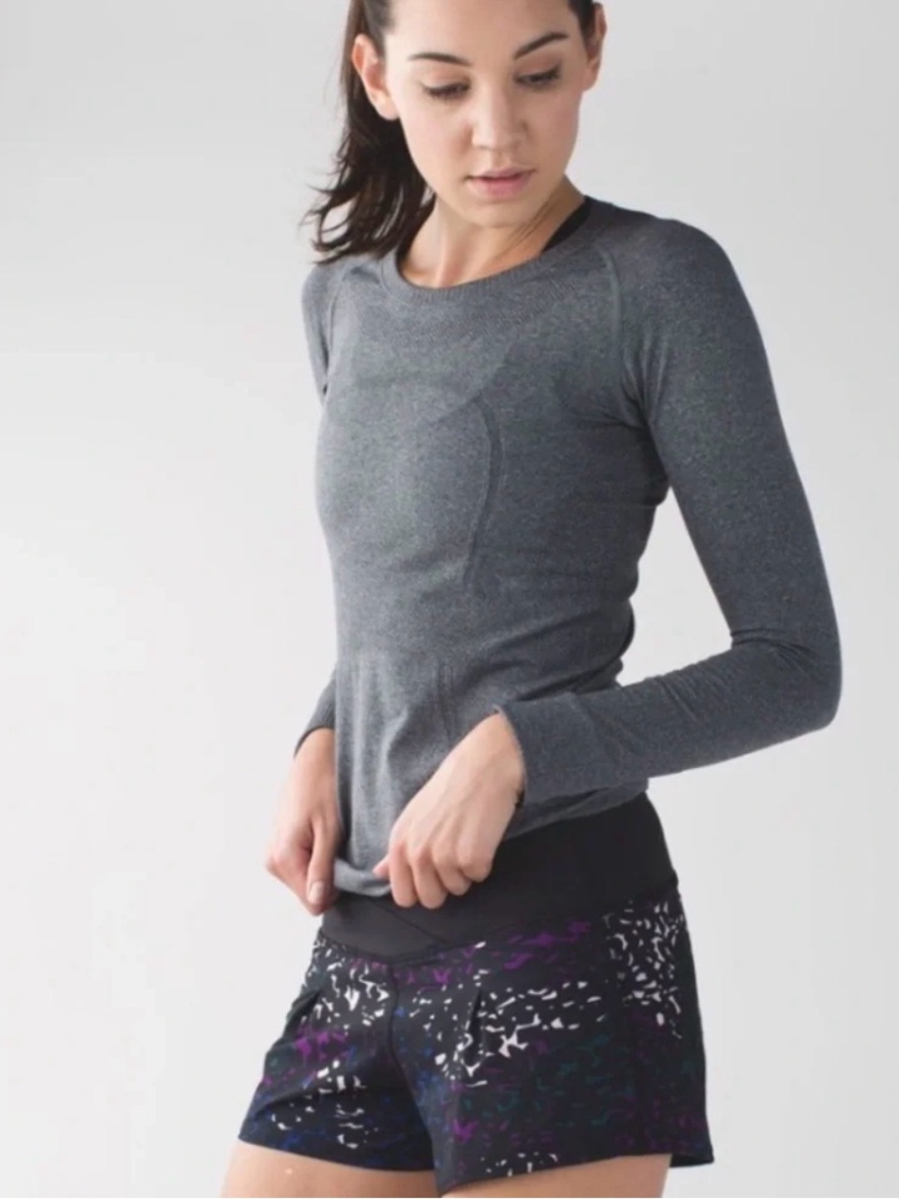 Lululemon Free Flow Short Shadow Wrap Multi / Black Z - Picture 2 of 7